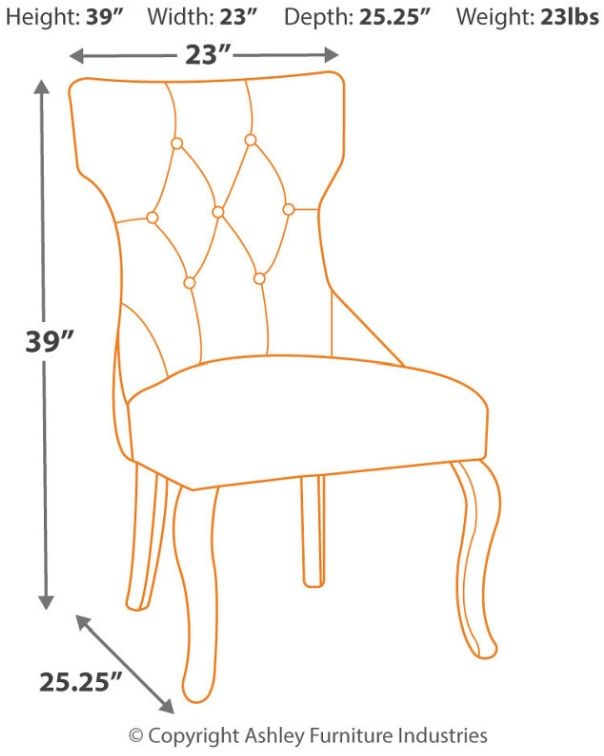Chaise de salle à manger Coralayne en tissu multicolore Signature Design by Ashley® 4