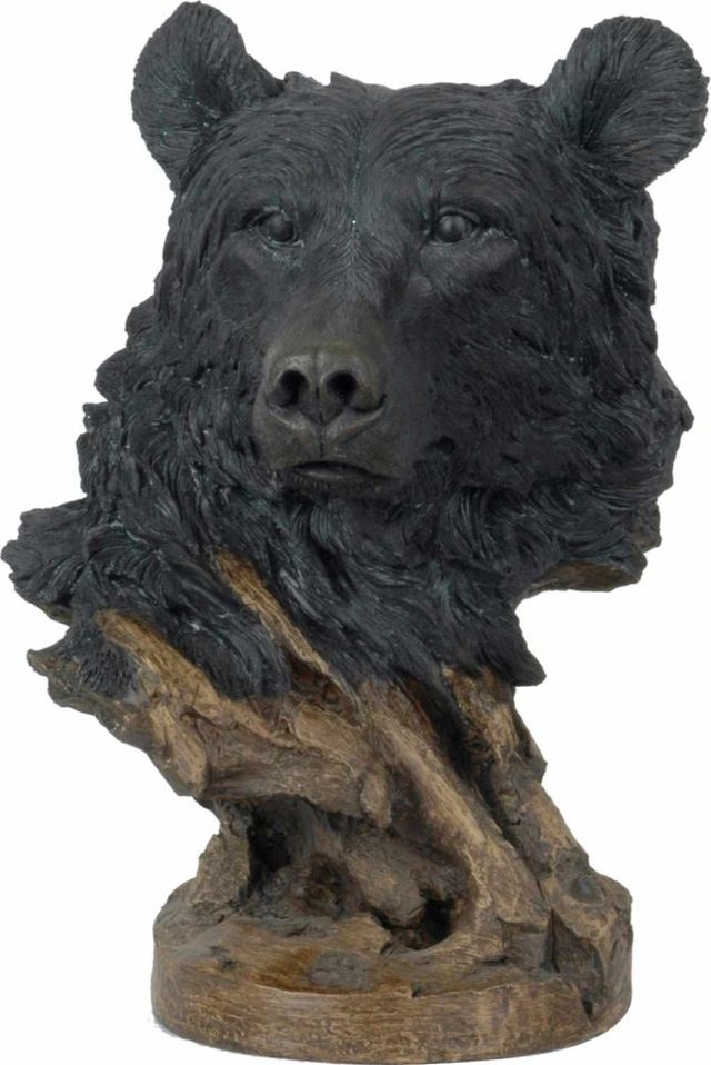 Crestview Collection Bear Springs Black/Brown Statue-0