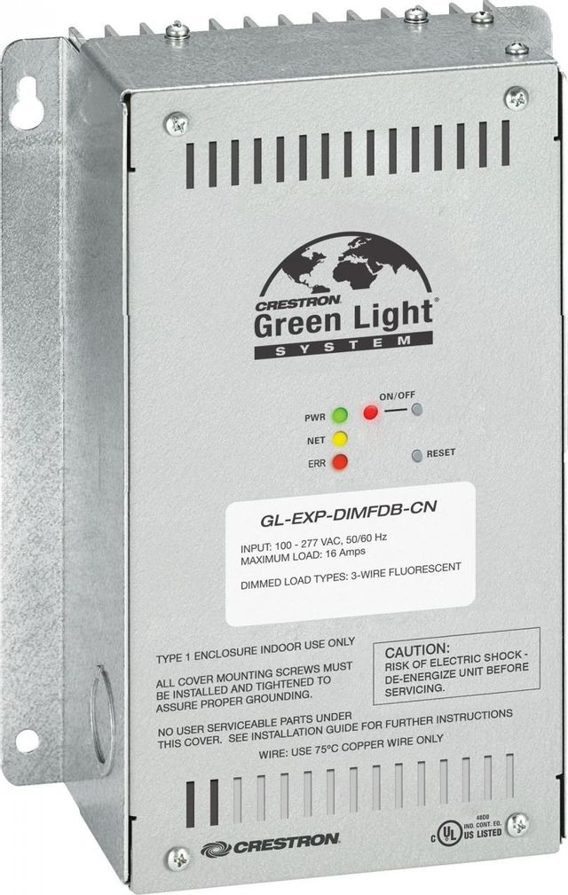 Crestron® Green Light® 3-Wire Fluorescent Dimmer Expansion Module