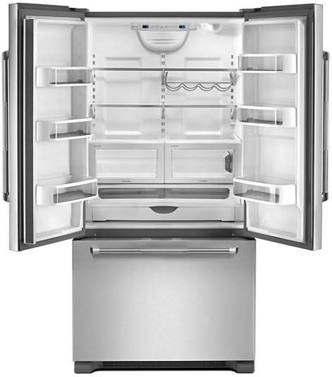 Jenn-Air® RISE™ 21.9 Cu. Ft. Stainless Steel Freestanding French Door Refrigerator-2