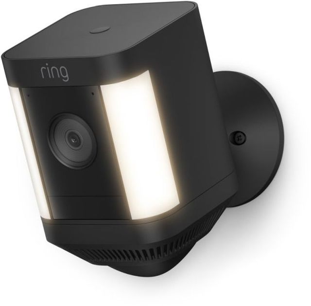 ring Black Spotlight Camera Plus Plug In 