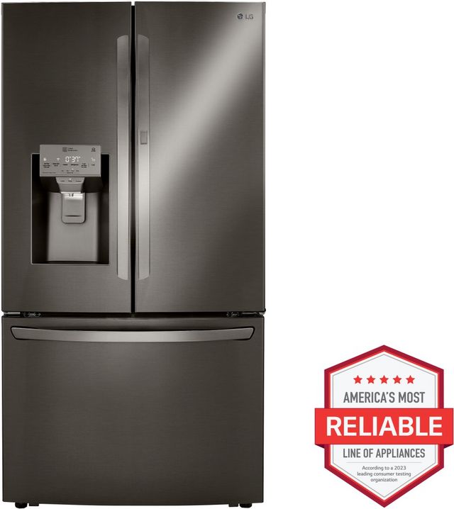 LG 29.7 Cu. Ft. PrintProof™ Black Stainless Steel French Door Refrigerator-1