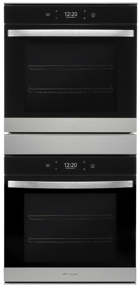 Whirlpool® 24" Fingerprint Resistant Stainless Steel Double Electric Wall Oven-0