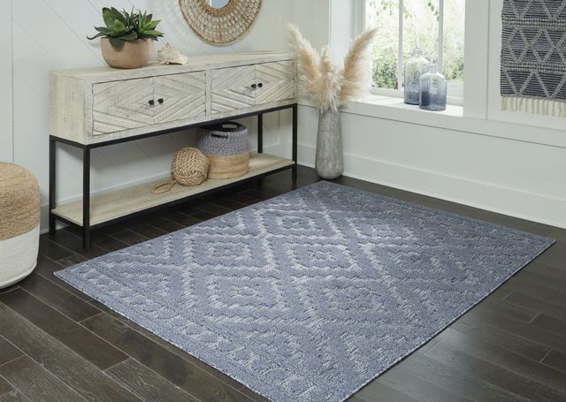 Signature Design by Ashley® Finnwell Blue 8'x10' Large Area Rug-3