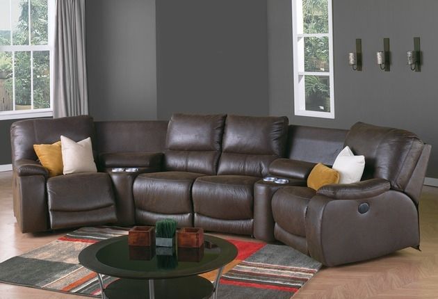 Palliser® Furniture Norwood Brown Sectional 1