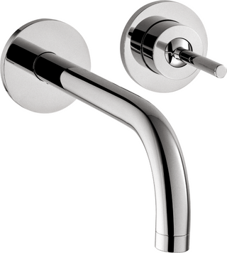 AXOR® Uno 1.2 GPM Chrome Wall Mounted Single Handle Faucet Trim