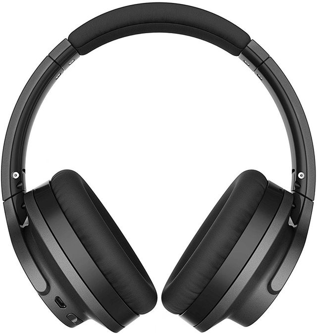 Audio-Technica® QuietPoint® Black Wireless Noise-Cancelling Over-Ear Headphones 2