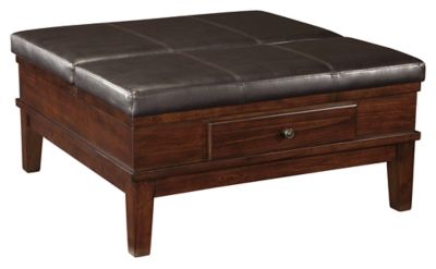 Signature Design by Ashley® Gately Medium Brown Ottoman Cocktail Table-1