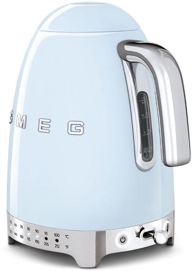 Smeg 50's Retro Style Aesthetic Polished Stainless Steel Electric Kettle 15