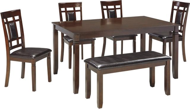 Signature Design by Ashley® Bennox 6-Piece Brown Dining Table Set-0