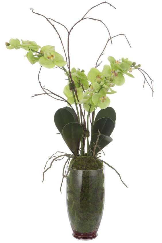 Uttermost® Valdive Dark Green/Green/Light Green Orchid 1