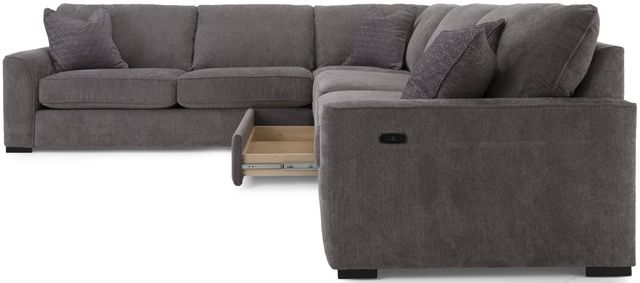Decor-Rest® Furniture LTD 2786 3 Piece Gray Power Reclining Sectional 3