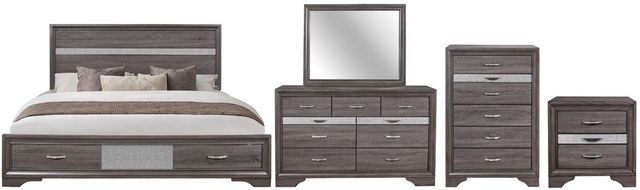 Global Furniture USA Seville Chest in Gray Dresser