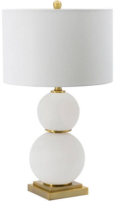 A & B Home Gold/White Globe Table Lamp