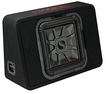 Kicker® Single 8" 2-Ohm L7T Car Speaker Loaded Enclosure 1