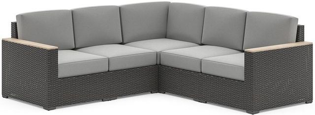 homestyles® Boca Raton Brown Outdoor 5-Seat Sectional-0