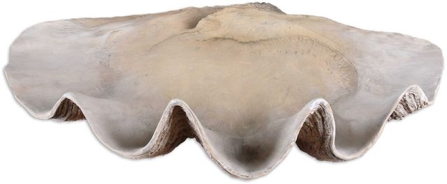 Uttermost® Antique White Clam Shell Bowl-0