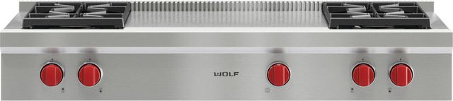 Wolf® 48" Pro-Style Gas Rangetop-0