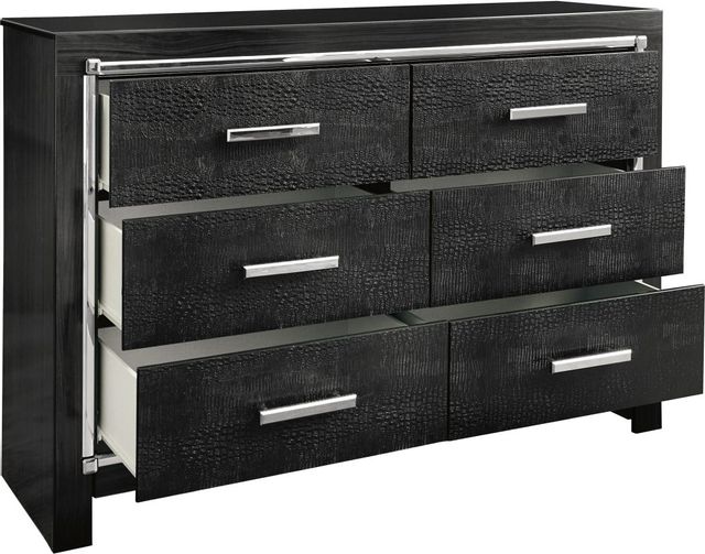 Signature Design by Ashley® Kaydell Black Dresser and Mirror 4