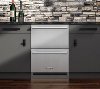 Signature Kitchen Suite 24" Stainless Steel Undercounter Convertible Refrigerator/Freezer Drawers
