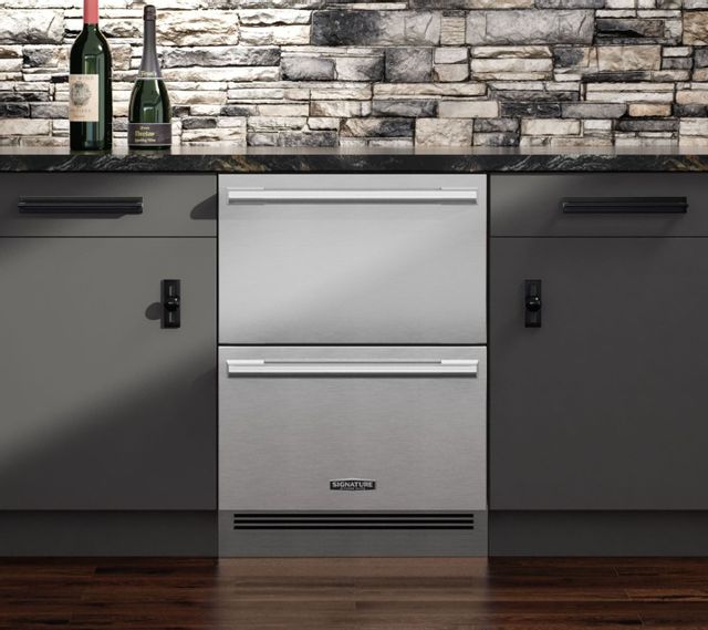 Signature Kitchen Suite 24" Panel Ready Undercounter Convertible Refrigerator/Freezer Drawers-0