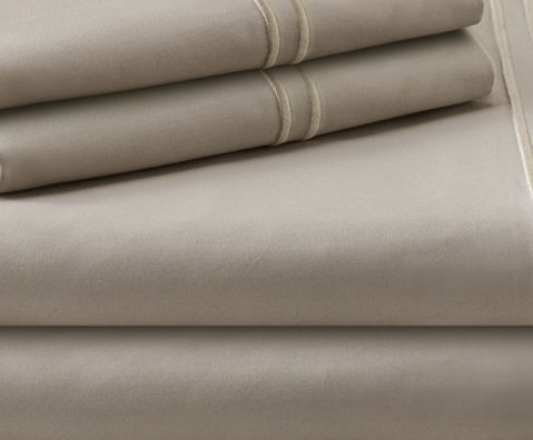 Malouf® Woven™ Supima® Premium Cotton Flax Split King Sheets