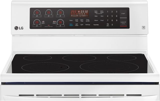LG 29.88” Smooth White Free Standing Electric Single Oven Range 4