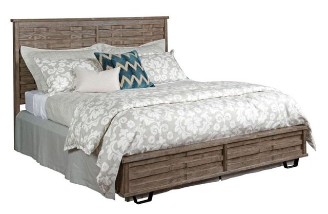 Kincaid Furniture Foundry Light Brown Complete King Panel Bed