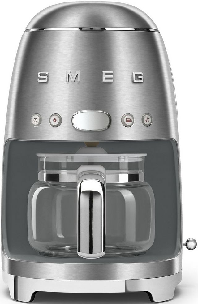 Smeg 50's Retro Style Stainless Steel Countertop Coffee Maker