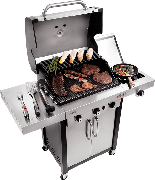 Char-Broil® Signature Series™ 51" Gas Grill-Black with Stainless Steel 8