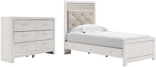 Signature Design by Ashley® Altyra 2-Piece White Twin Panel Bed Set