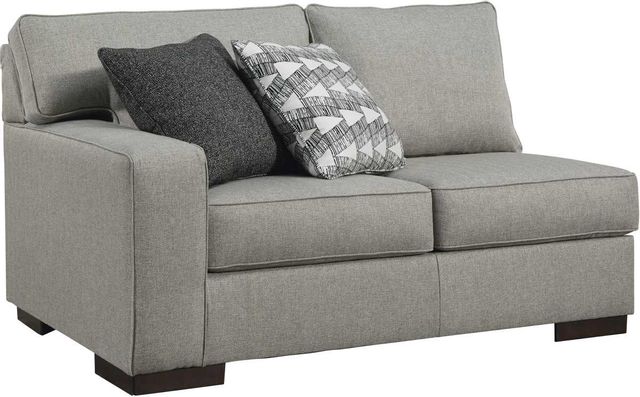 Benchcraft® Marsing Nuvella 5-Piece Slate Sectional with Chaise 2