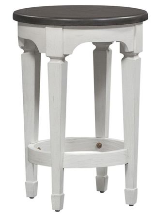 Liberty Furniture Allyson Park Wire Brushed White Console Stool