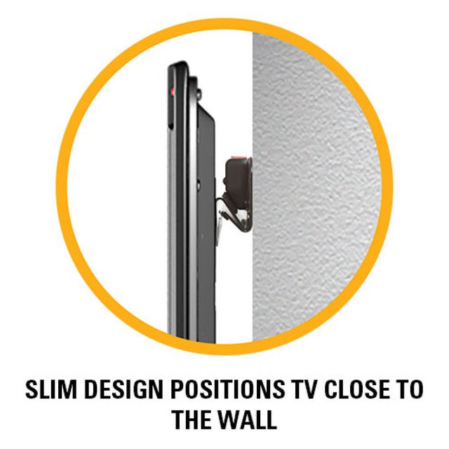 Sanus® SimplySafe™ Black Low-Profile Fixed TV Wall Mount 4