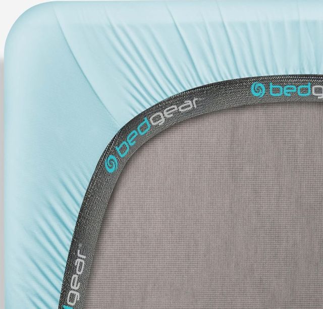 Bedgear® Dri-Tec® Performance Blue Crib Fitted Sheet-1