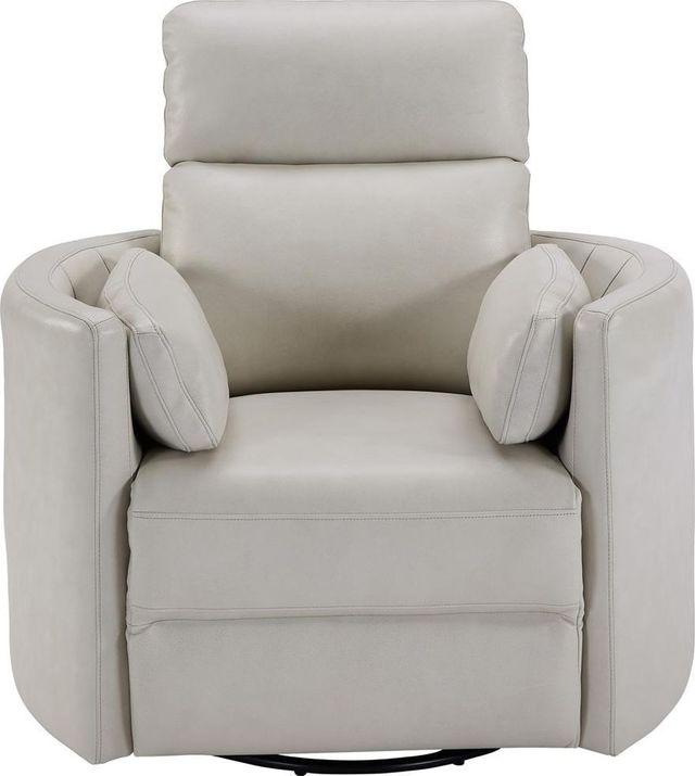 Parker House® Radius Florence Ivory Leather Power Cordless Swivel Glider Recliner-2