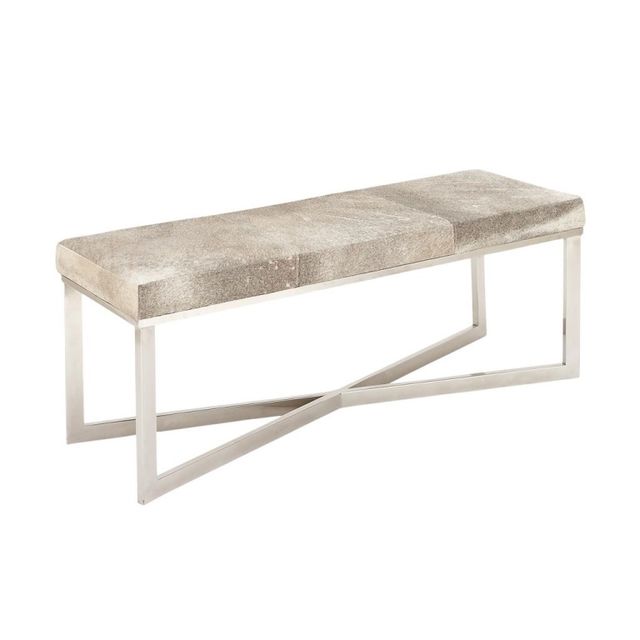 Uma Home Grey Stainless Steel Bench-1