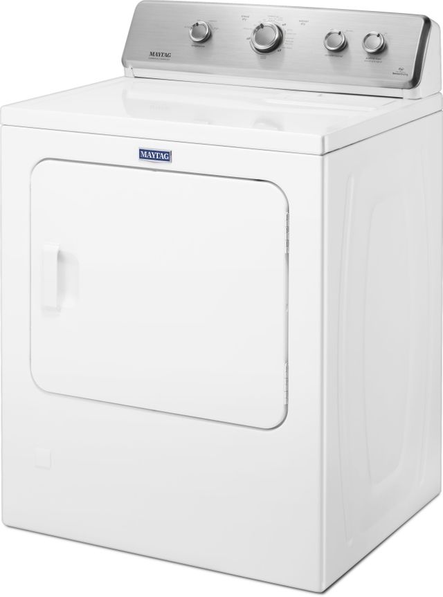 Maytag® 7.0 Cu. Ft. White Front Load Gas Dryer 3