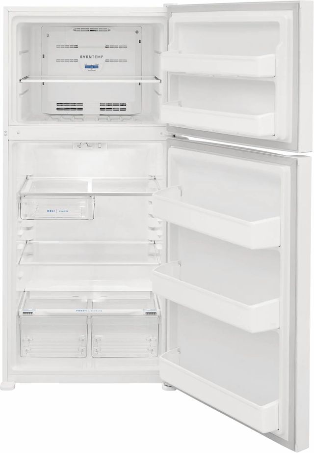 Frigidaire® 18.3 Cu. Ft. White Top Freezer Refrigerator 1