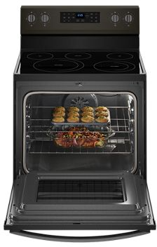 Whirlpool® 30'' Black Stainless Free Standing Electric Range 1