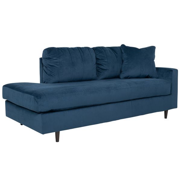 dark blue chaise sofa