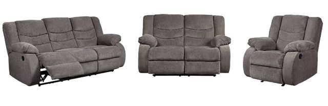 Signature Design by Ashley® Tulen 3-Piece Gray Living Room Reclining  Seating Set-0
