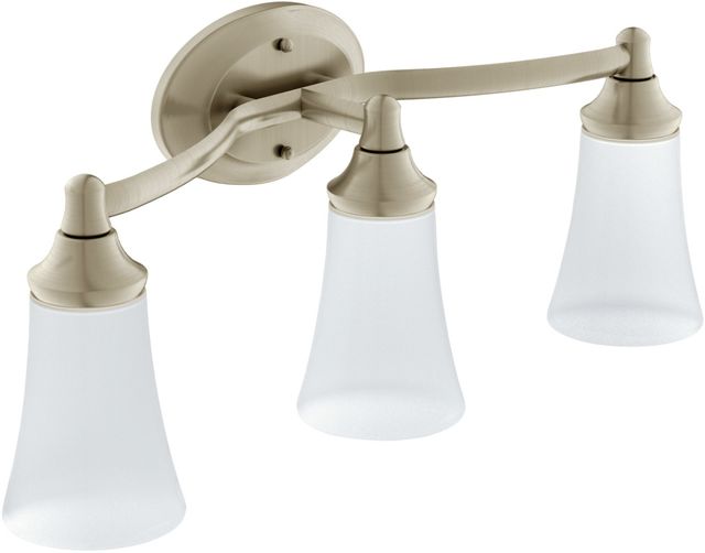 Moen® Eva™ Brushed Nickel Three Globe Bath Light | John's Appliance ...