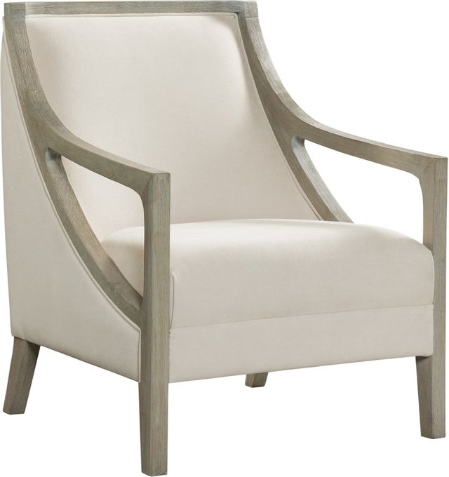 Elements International Hopkins Natural with White Wash Frame Accent Chair-0
