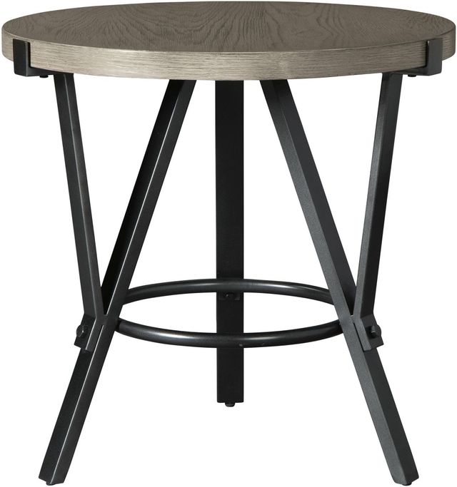 Signature Design by Ashley® Zontini Light Brown Round End Table-0
