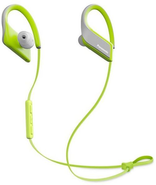 Panasonic® Ultra-Light WINGS Yellow Wireless Bluetooth® Sport Clip Headphones 1