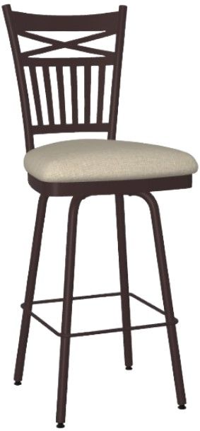 Amisco Customizable Garden Upholstered Swivel Counter Stool | Karvonen’s