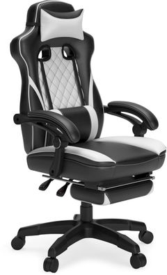 Signature Design by Ashley® Lynxtyn Black/White Home Office Swivel Desk Chair