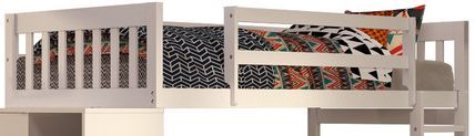 Donco Trading Company White Twin/Twin Mission Chest Bunk-2