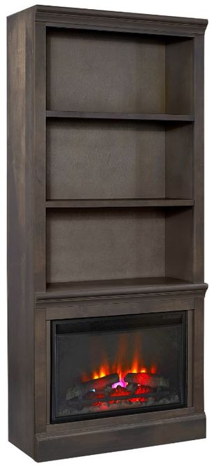 aspenhome® Churchill Ghost Black 74" Fireplace Display Case